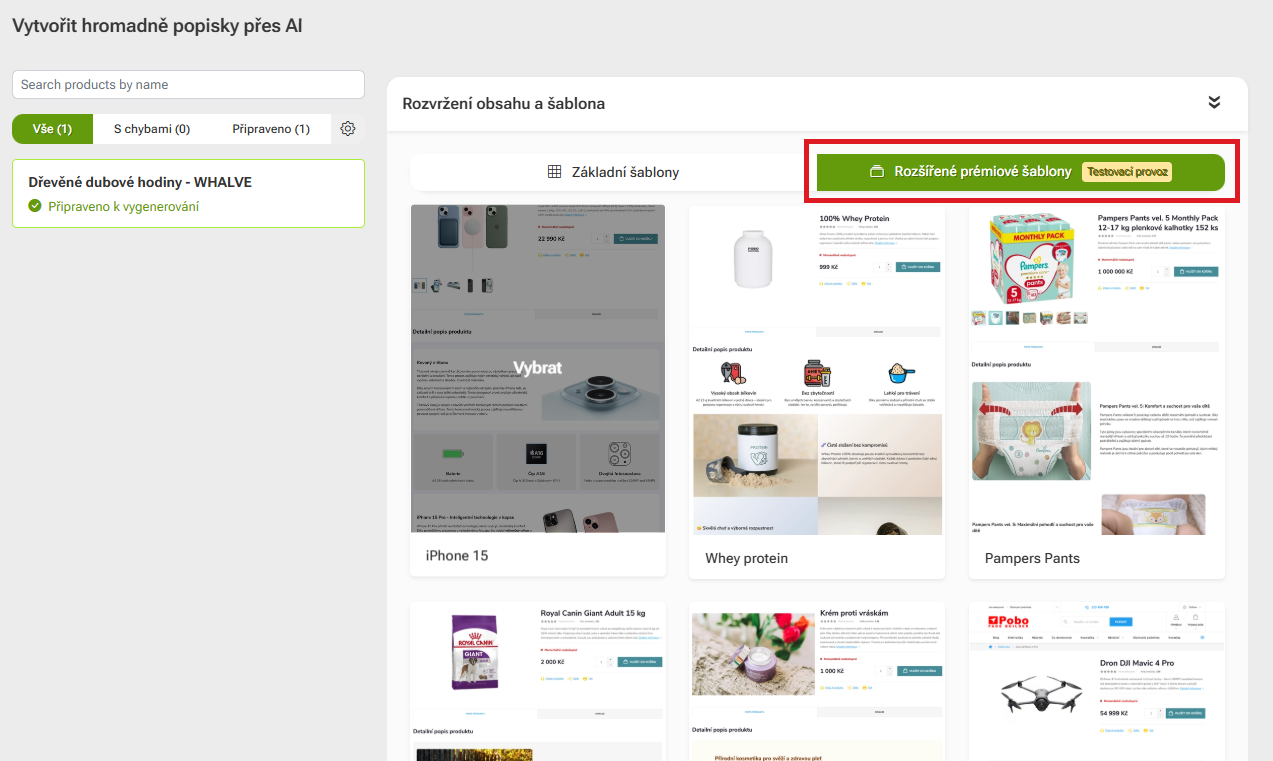 Novinky v Pobo: AI Live Designer, prémiové šablony a EAN kódy