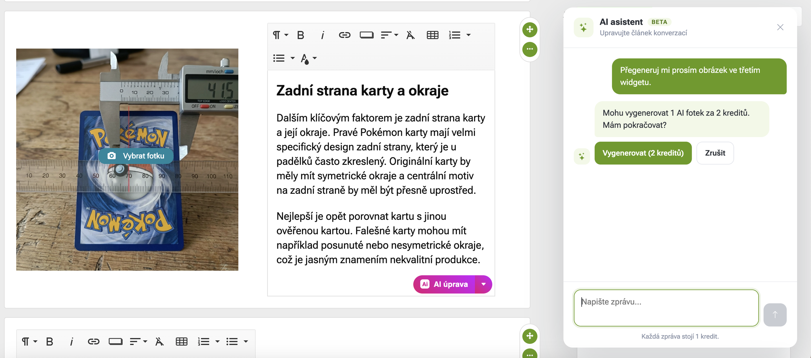Jak si předpřipravit článek pomocí AI na e-shopu