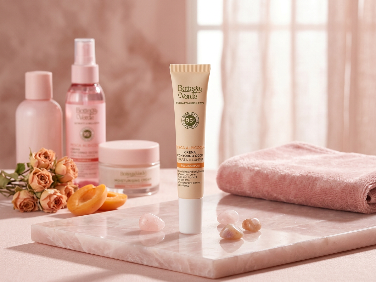 Bottega Verde BEAUTY-EXTRAKTE – Pfirsich und Aprikose – Augenpartiencreme
