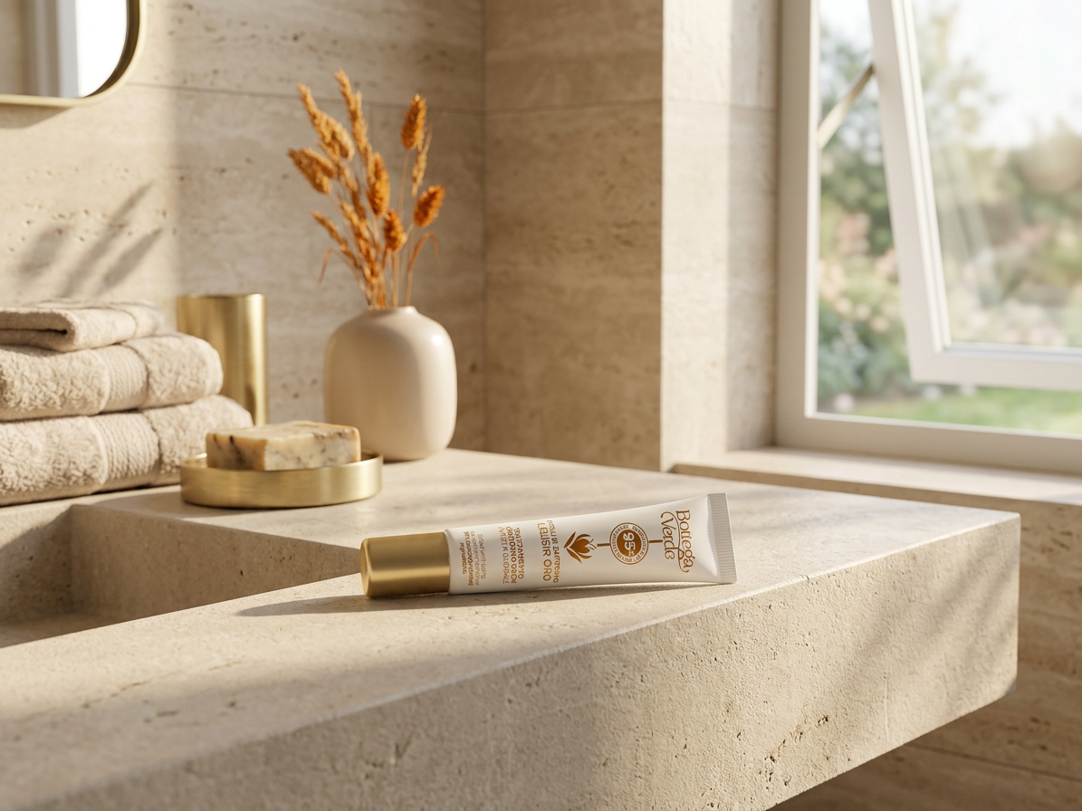 Bottega Verde SAFFRANFÄDEN – Goldenes Elixier – ganzheitliche Anti-Aging-Pflege für die Augenpartie