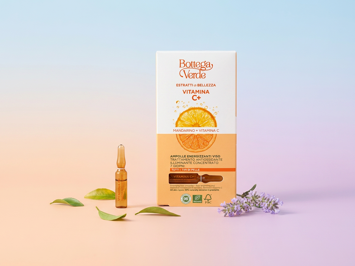 Bottega Verde EXTRAKTY PRO KRÁSU - Vitamin C + - Energizující ampule na obličej