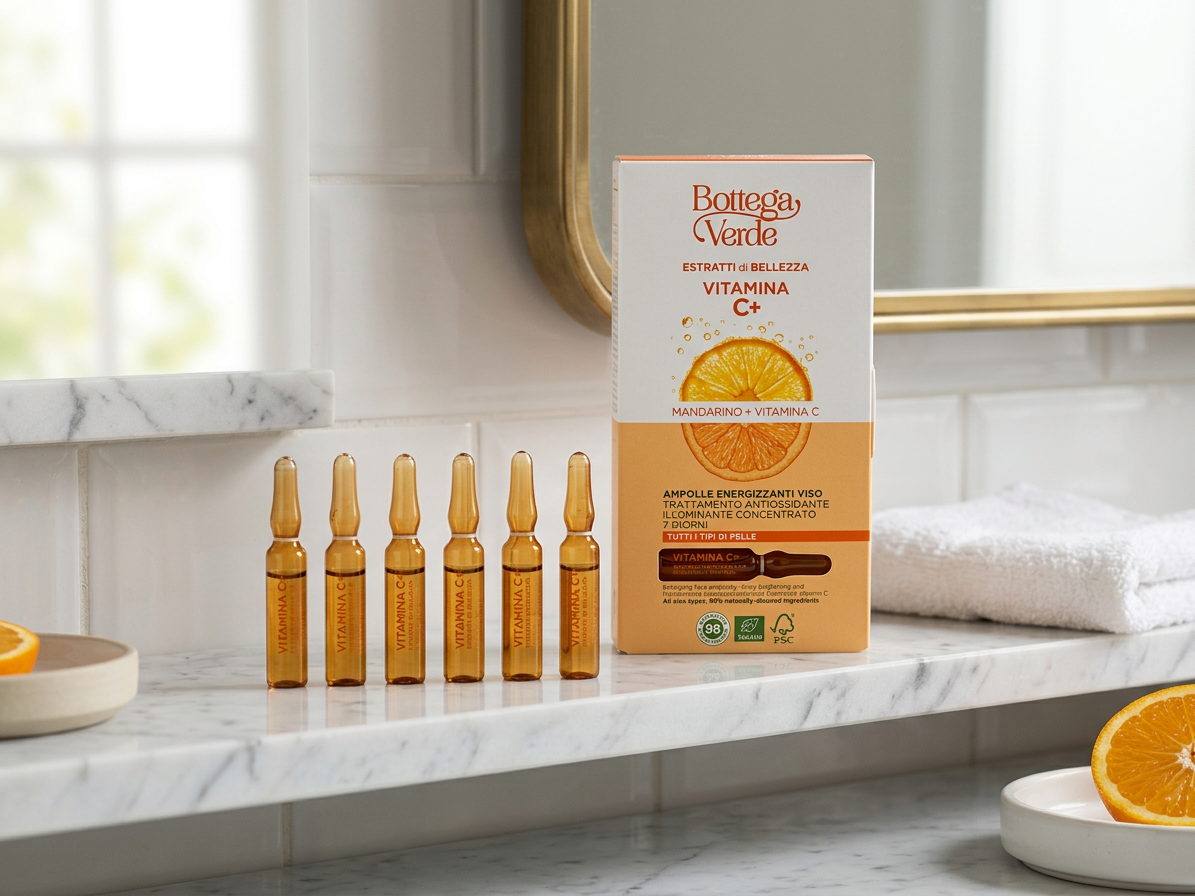 Bottega Verde EXTRAKTY PRO KRÁSU - Vitamin C + - Energizující ampule na obličej