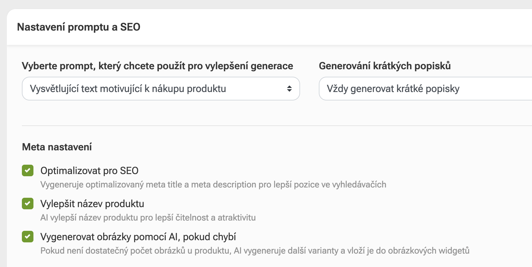 Generování popisků produktů s obrázky pomocí AI