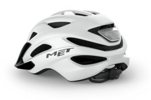 MET CROSSOVER HELMET WHITE Size: