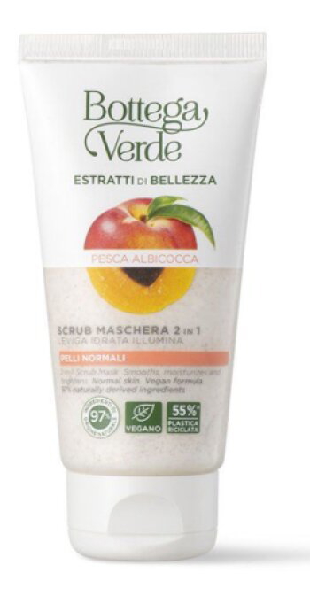 Bottega Verde EXTRAKTY PRE KRÁSU - Broskyňa a Marhuľa - Peelingová maska 2 v 1