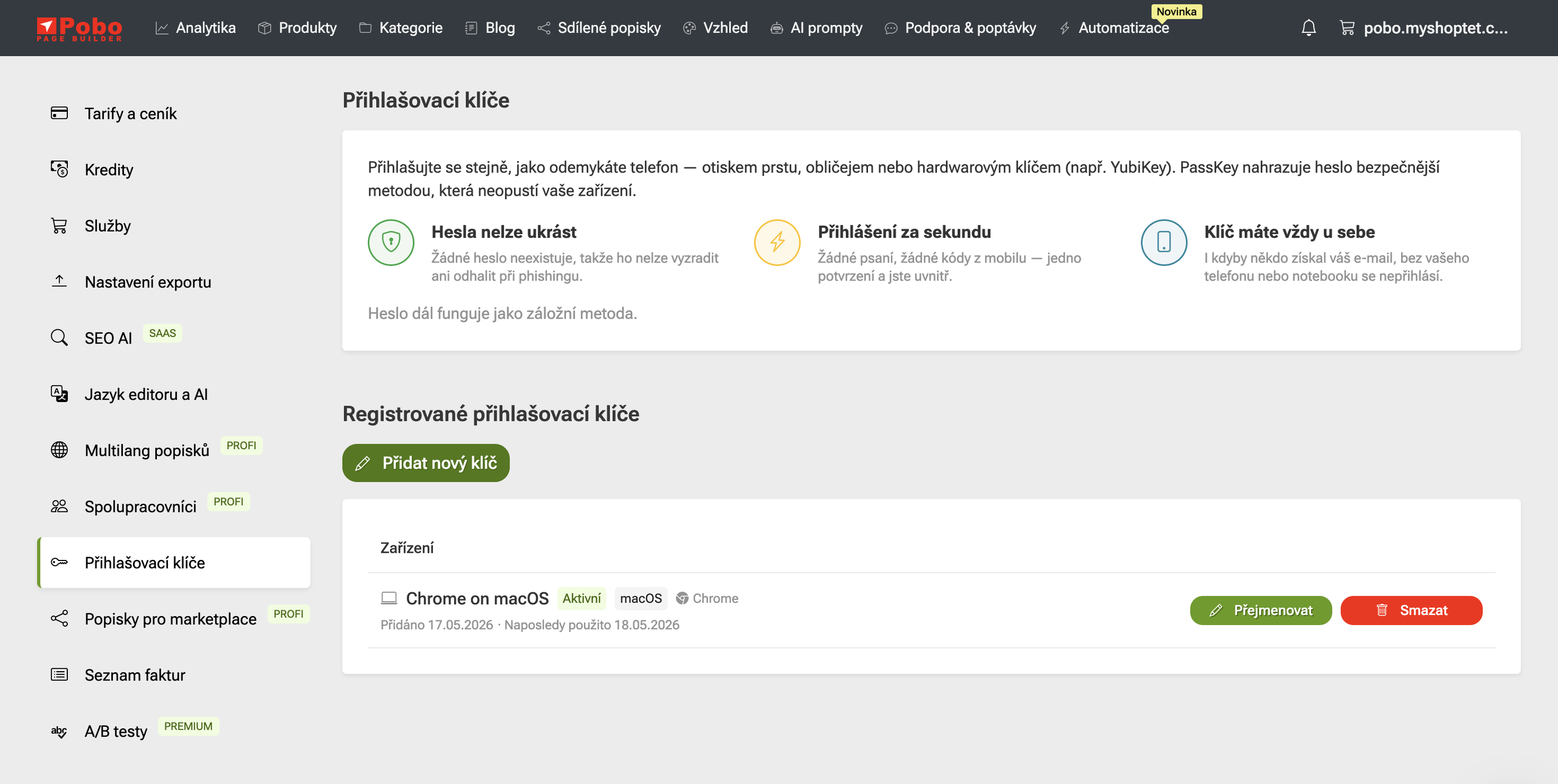 Květnové novinky v Pobo Page Builder