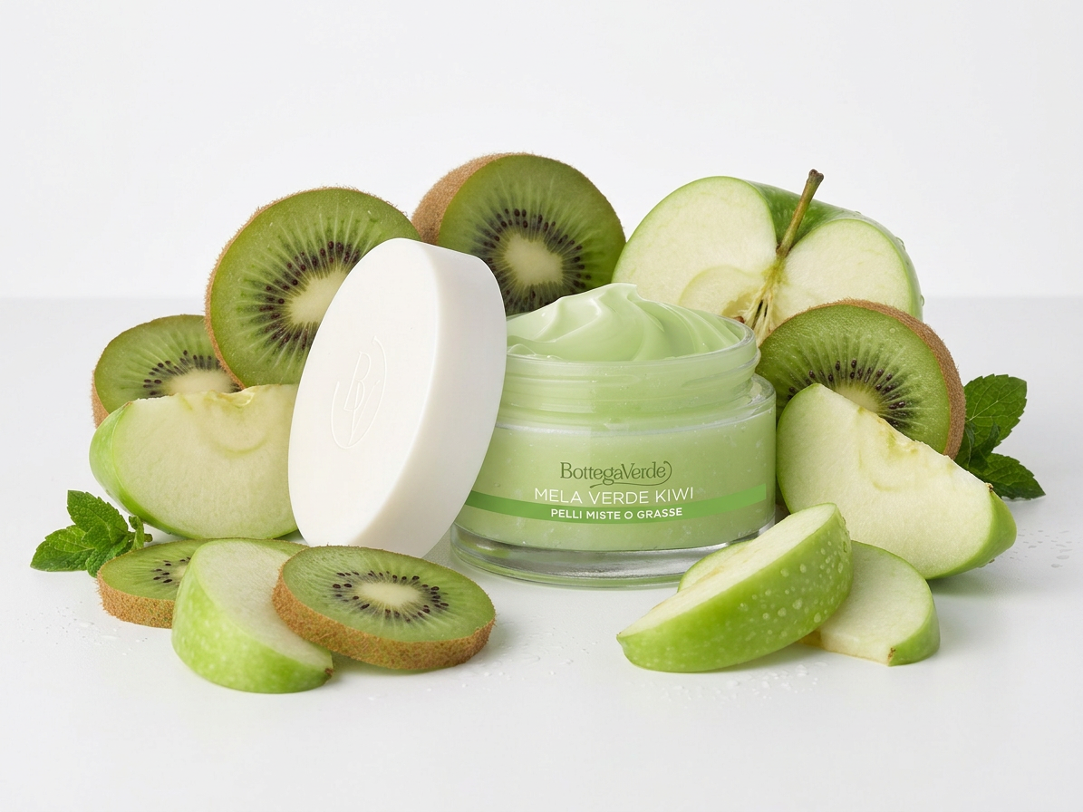 Bottega Verde SCHÖNHEITSEXTRAKTE – Grüner Apfel und Kiwi – Tägliche Gel-Creme