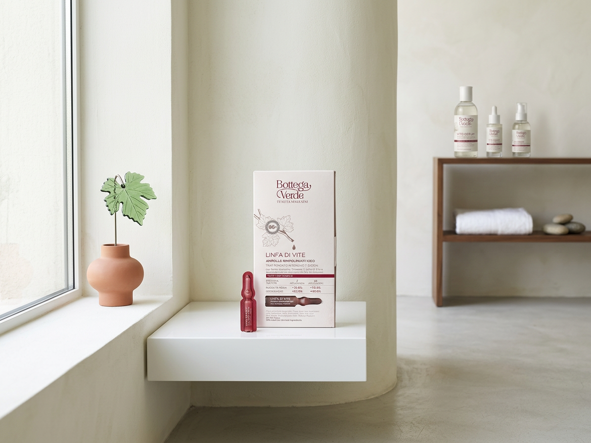Bottega Verde WEINREBensaft – Aufpolsternde Ampullen für das Gesicht