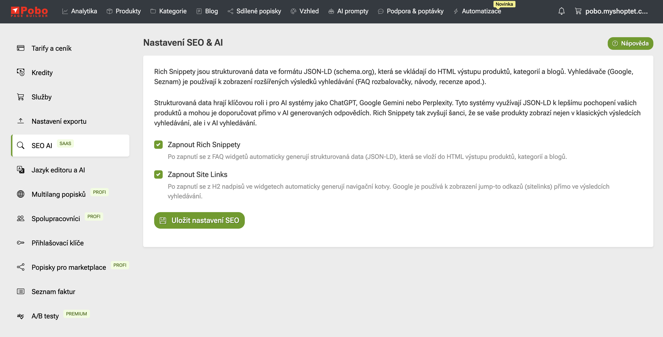 Květnové novinky v Pobo Page Builder