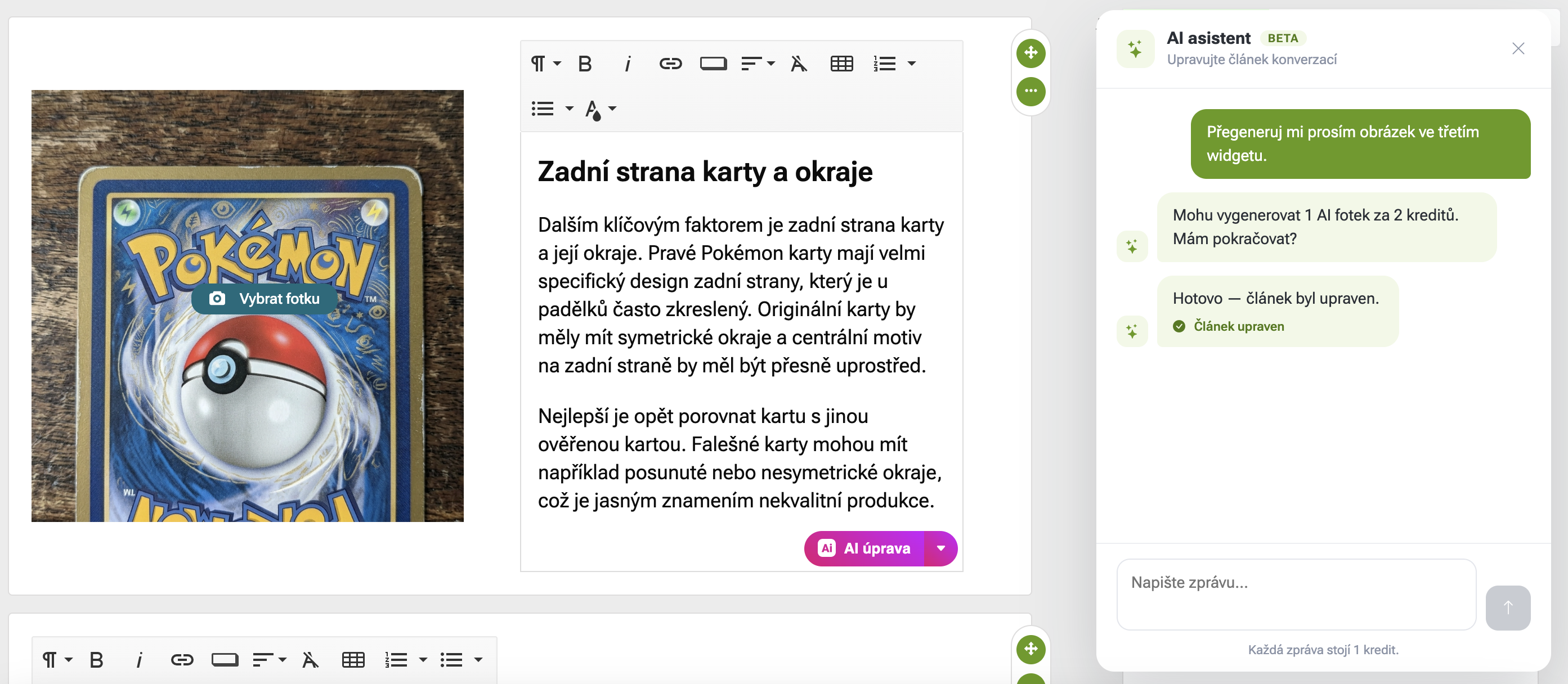 Jak si předpřipravit článek pomocí AI na e-shopu