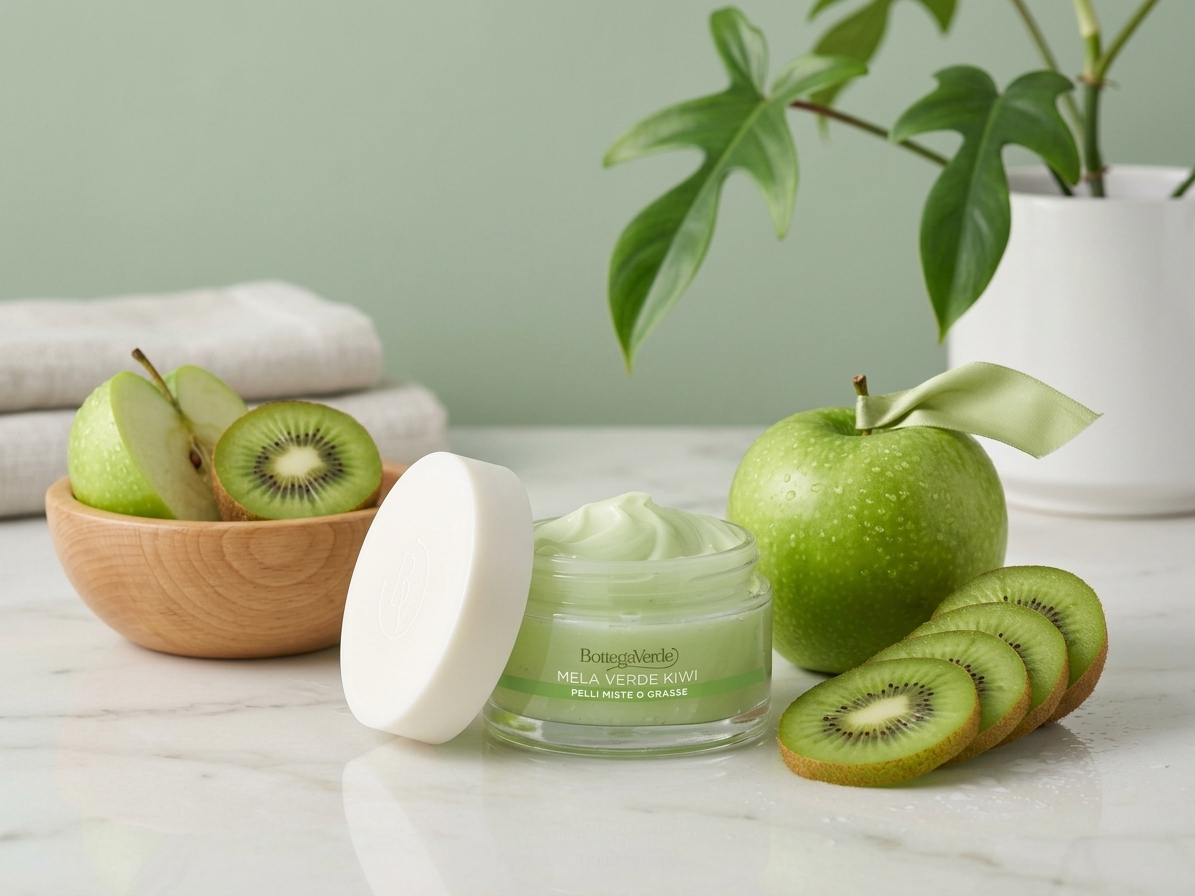 Bottega Verde SCHÖNHEITSEXTRAKTE – Grüner Apfel und Kiwi – Tägliche Gel-Creme