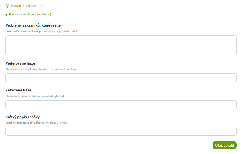 Novinky v Pobo: vlastní barevná paleta, AI profil e-shopu a analytika