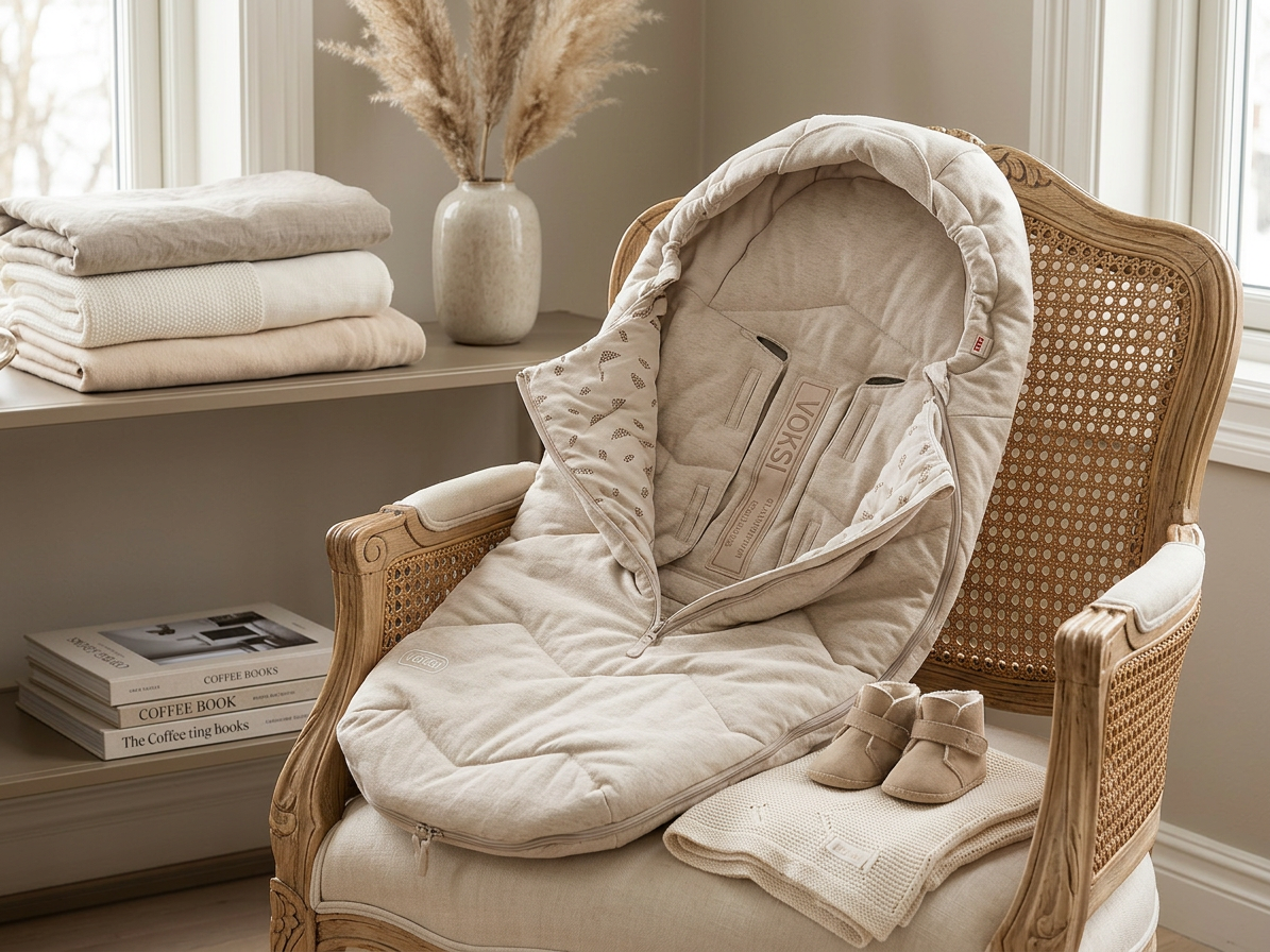 VOKSI Breeze Light Sand Solid – lehký bavlněný fusak na jaro a podzim