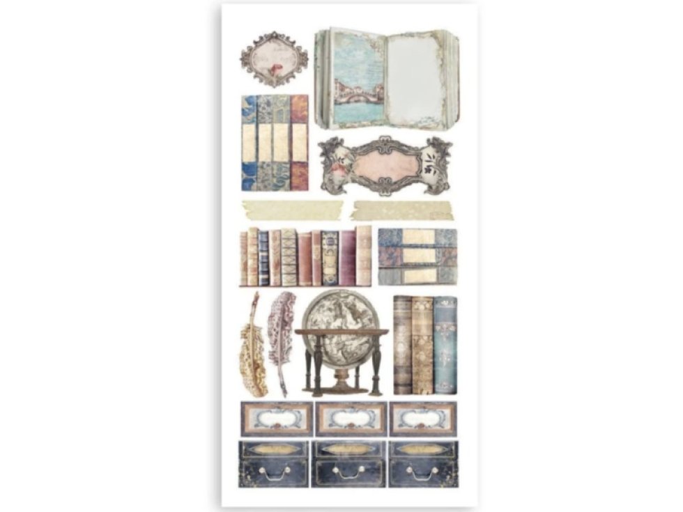 Papírové výřezy Stamperia Venice City 15x30,5cm 4ks