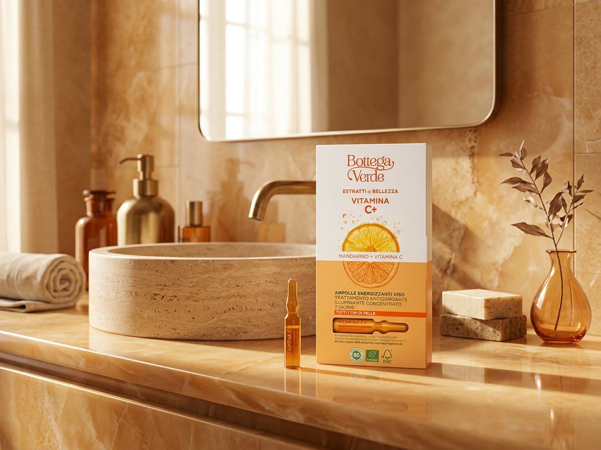 Bottega Verde EXTRAKTY PRO KRÁSU - Vitamin C + - Energizující ampule na obličej