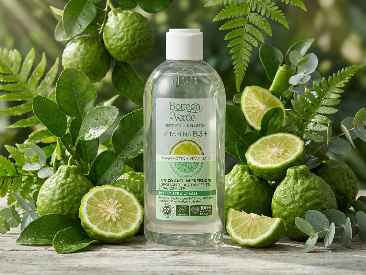 Bottega Verde EXTRAKTE FÜR SCHÖNHEIT - VITAMIN B3+ - Gesichtstonikum gegen Unvollkommenheiten