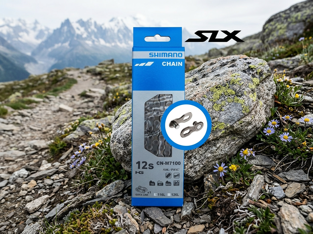 Shimano řetěz SLX CN-M7100, 12 rychlostní, 138čl, rychlospojka