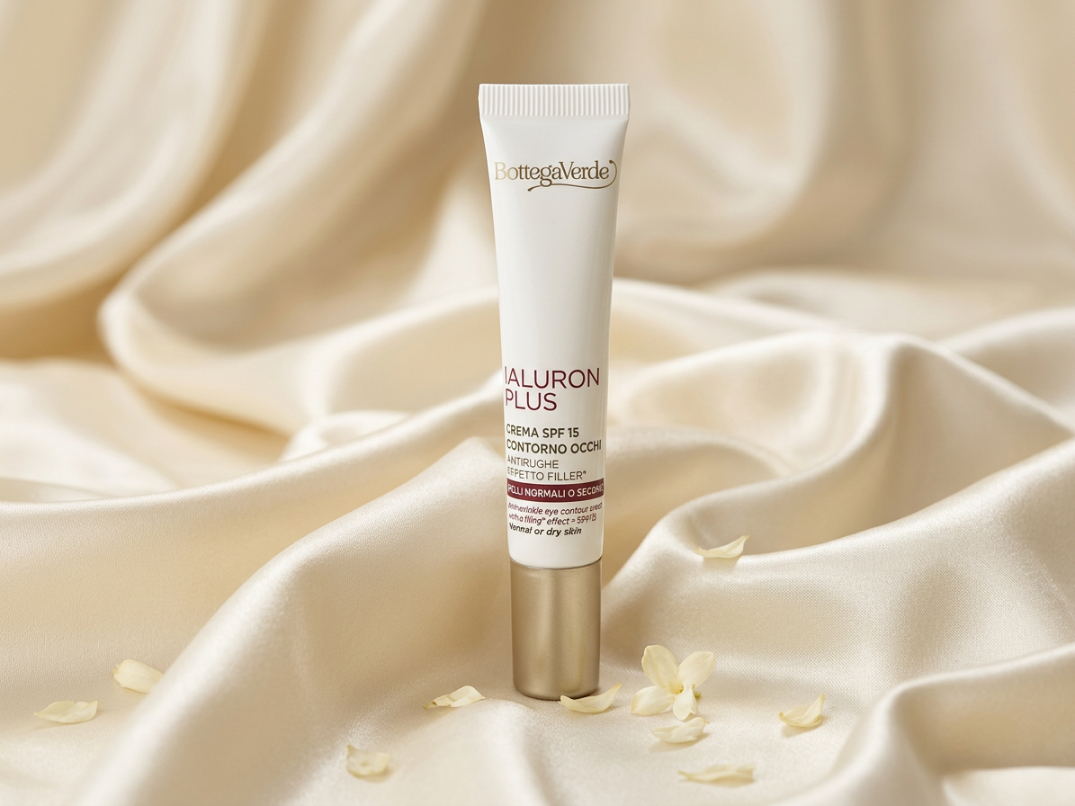 Bottega Verde HYALURON PLUS - Augencreme SPF 15 - gegen Falten, mit aufpolsterndem Effekt