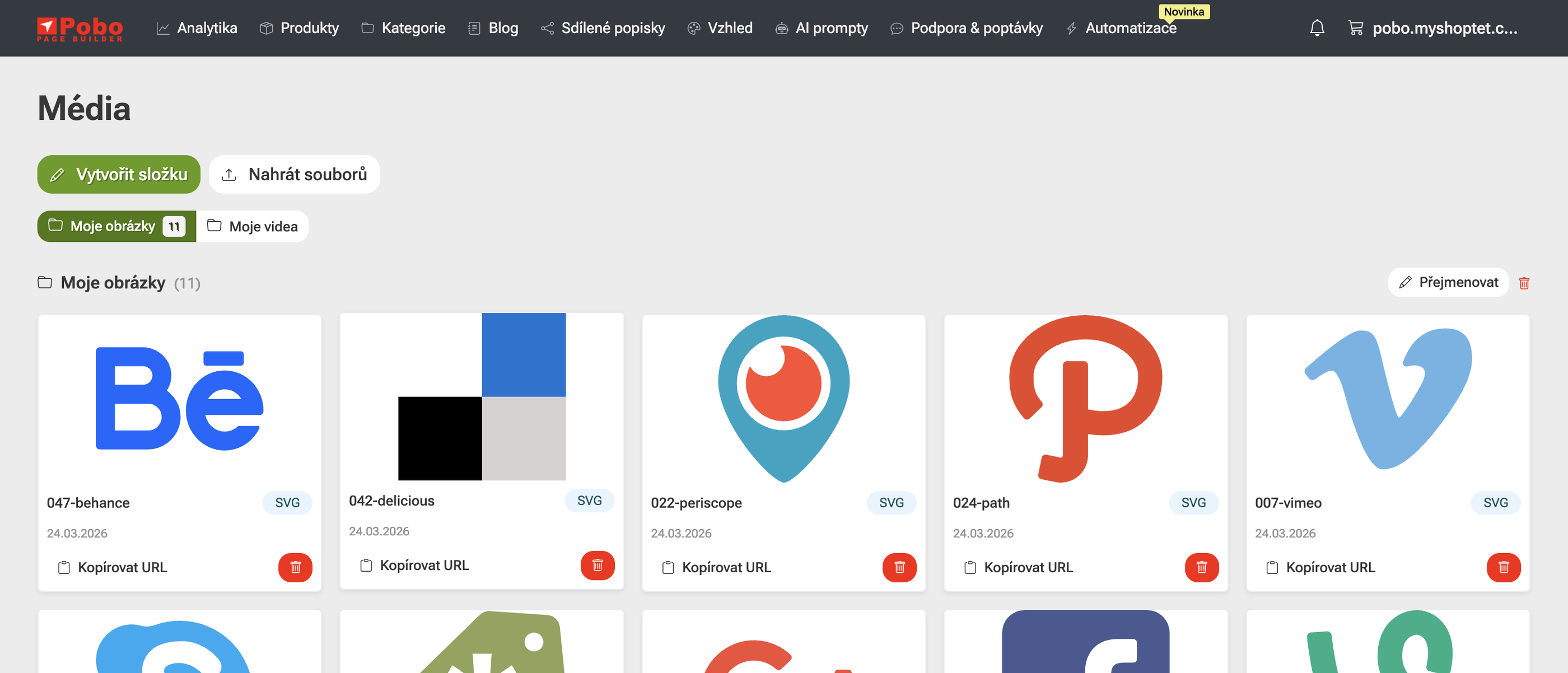 Květnové novinky v Pobo Page Builder