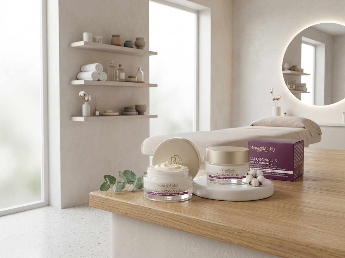 Bottega Verde HYALURON PLUS - Nachtcreme - gegen Falten, besonders nährend
