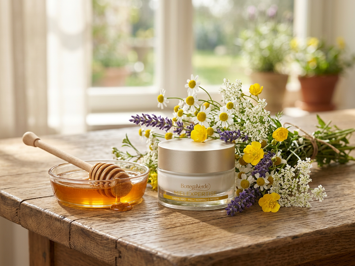 Bottega Verde HONIG-EXPERTISE – Tages- und Nachtcreme für das Gesicht – Anti-Aging, revitalisierend