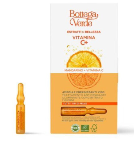 Bottega Verde EXTRAKTY PRO KRÁSU - Vitamin C + - Energizující ampule na obličej