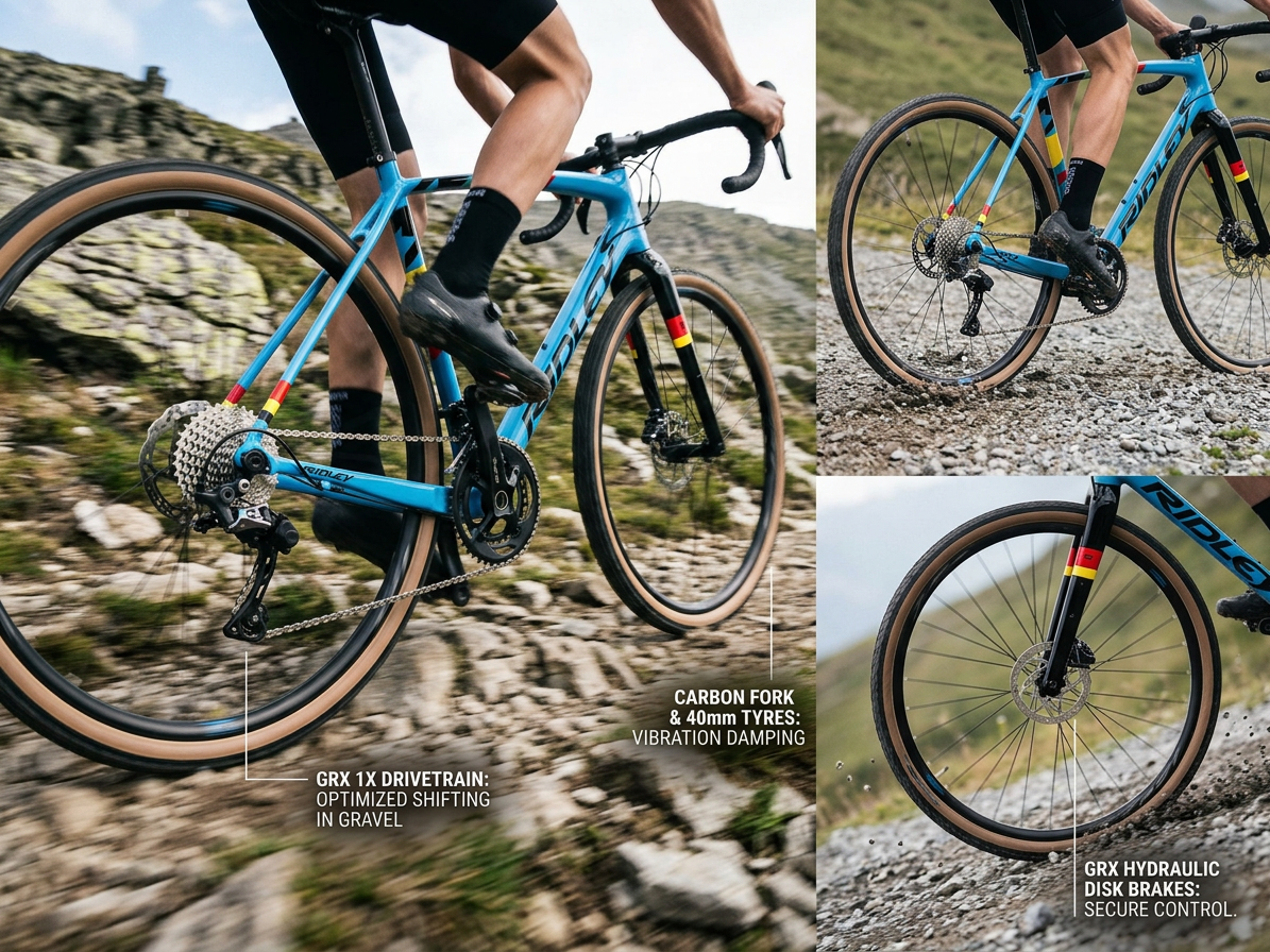 RIDLEY KANZO A GRX 600 Belgian Blue -M