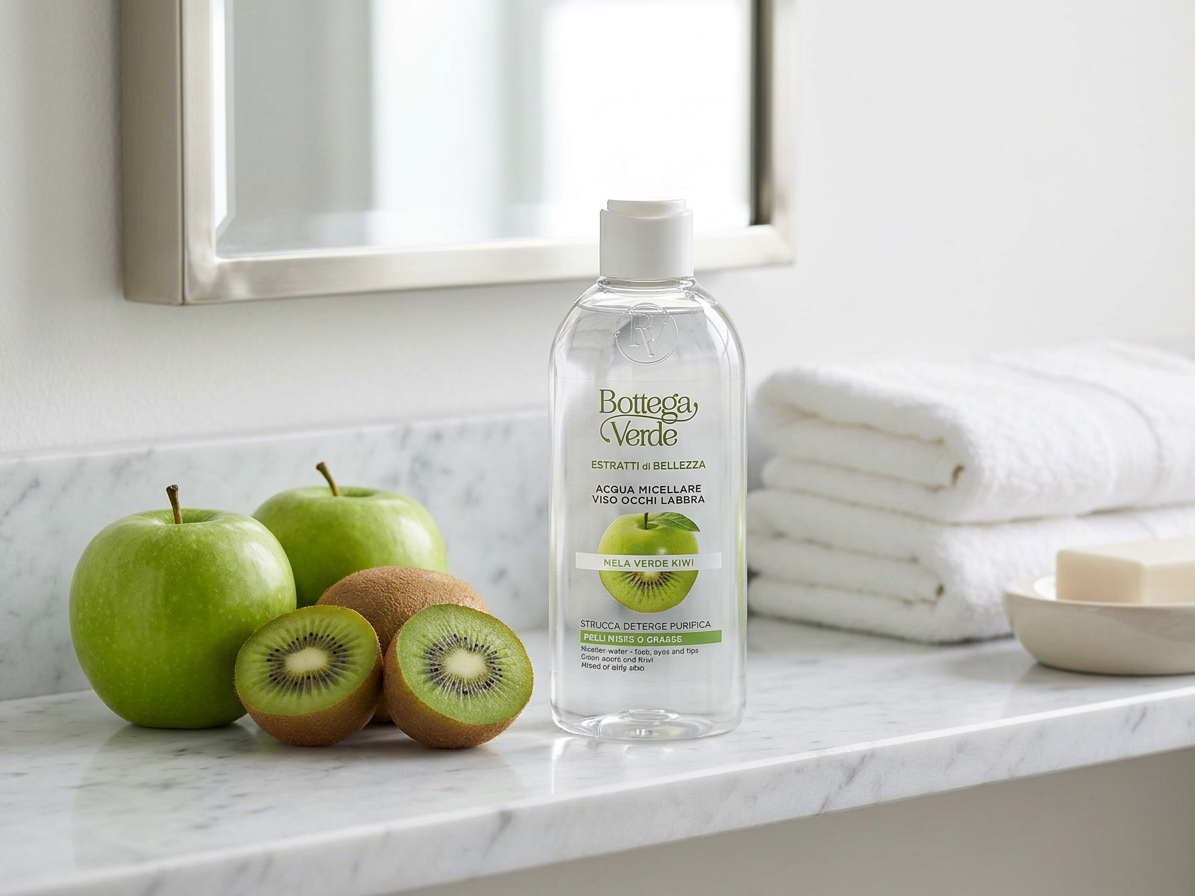 Bottega Verde BEAUTY-EXTRAKTE – Grüner Apfel und Kiwi – Mizellenwasser für Gesicht, Augen und Lippen