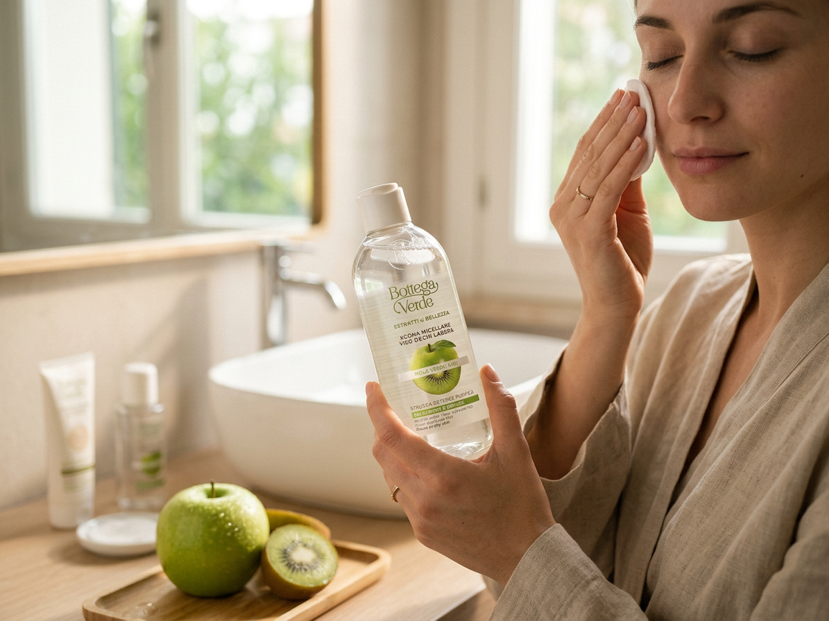 Bottega Verde BEAUTY-EXTRAKTE – Grüner Apfel und Kiwi – Mizellenwasser für Gesicht, Augen und Lippen
