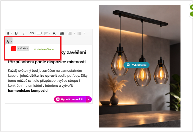 Novinky v Pobo: vlastní barevná paleta, AI profil e-shopu a analytika