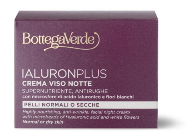 Bottega Verde HYALURON PLUS - Nachtcreme - gegen Falten, besonders nährend
