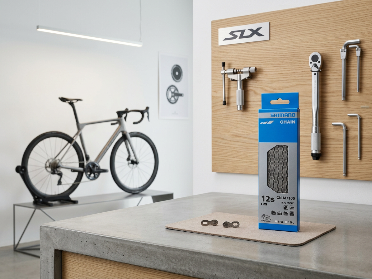 Shimano řetěz SLX CN-M7100, 12 rychlostní, 138čl, rychlospojka
