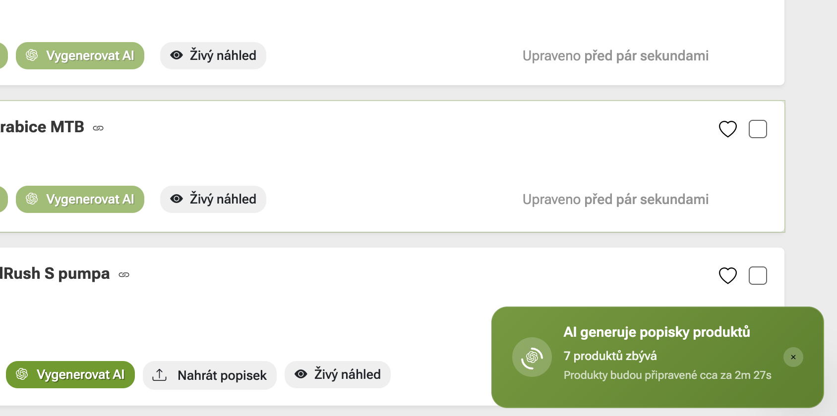 Generování popisků produktů s obrázky pomocí AI