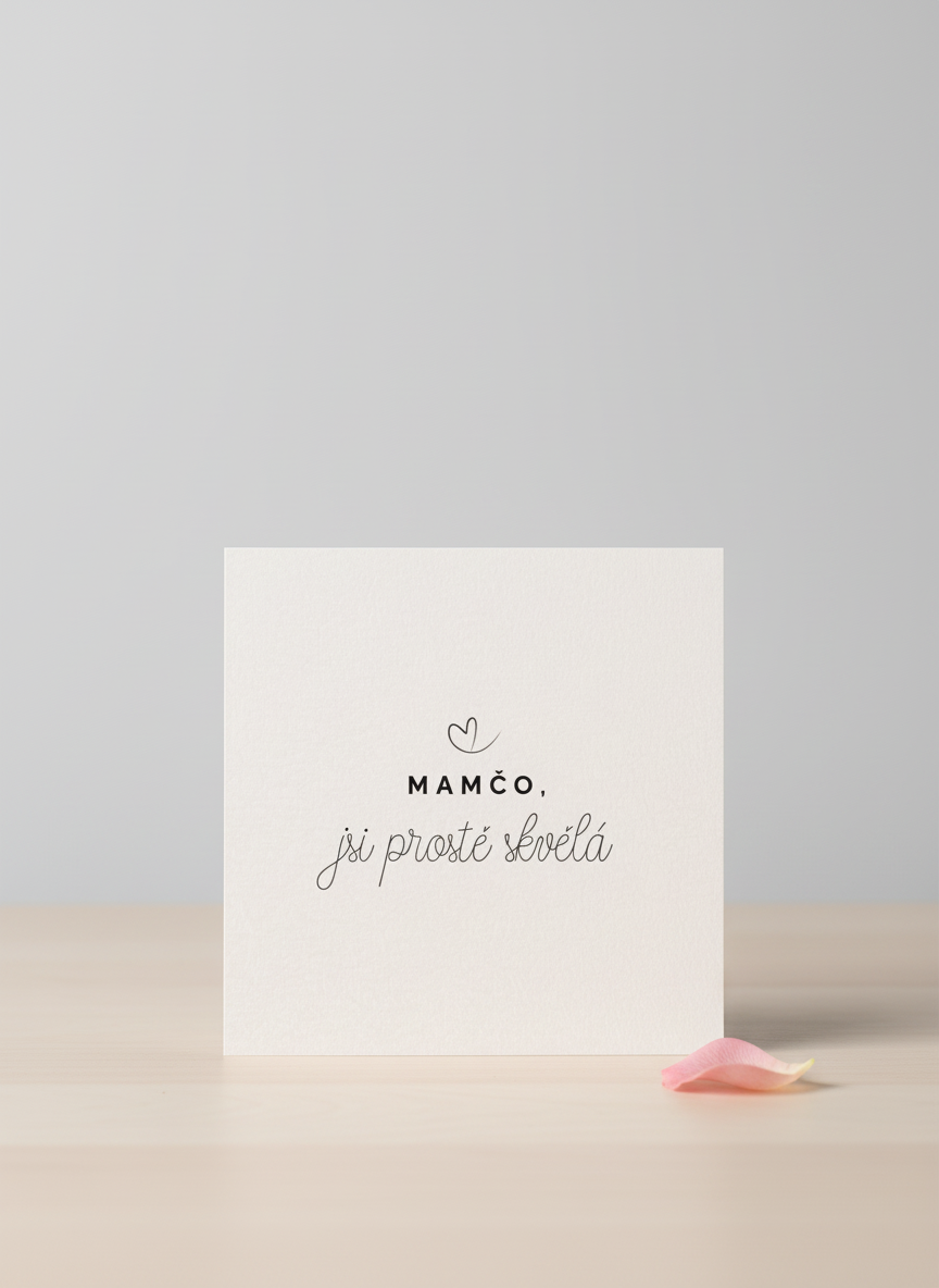 Etiketa „Mamčo, jsi skvělá!“ - Dokonalý dárek pro maminky