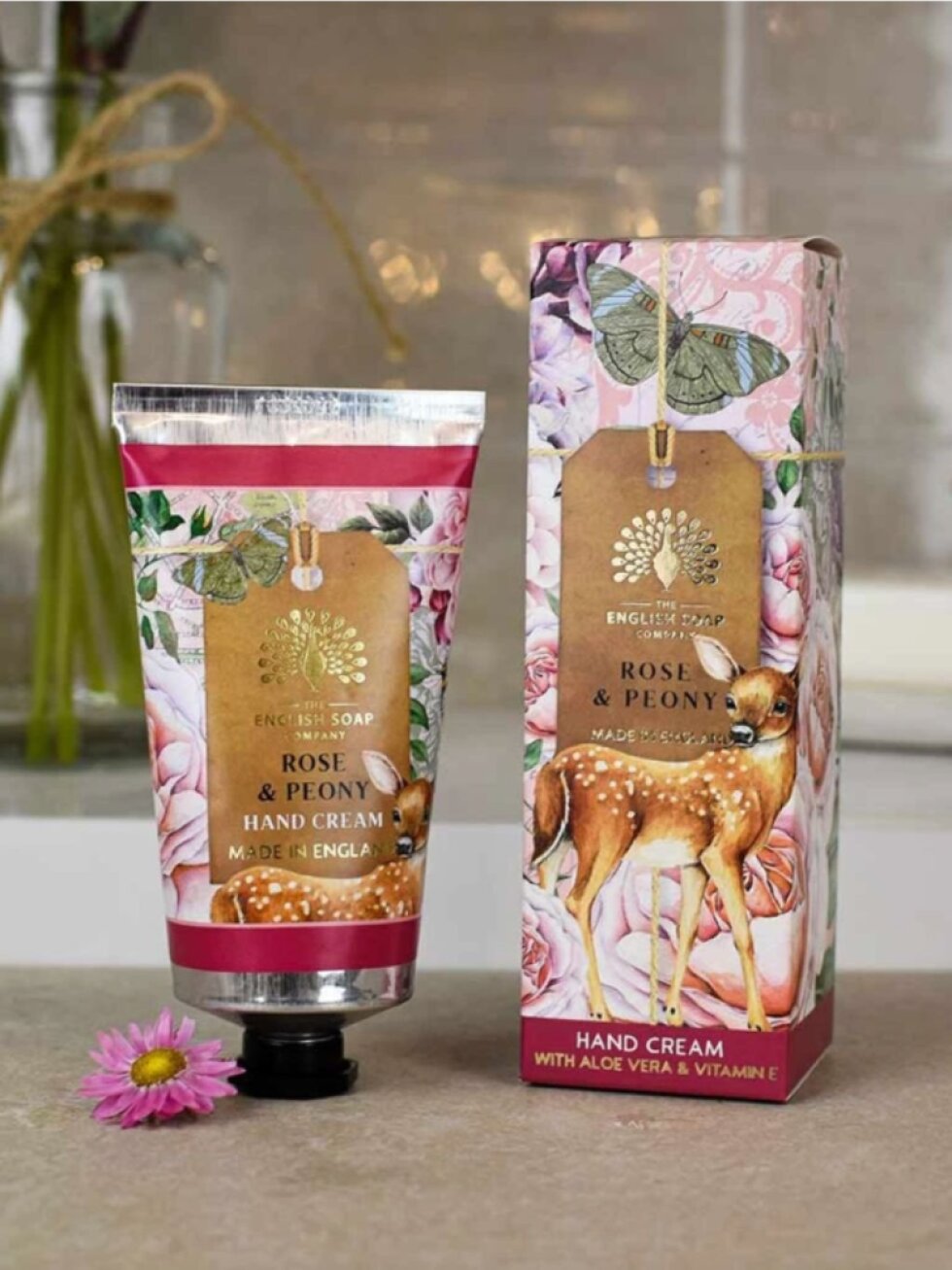 Krém na ruce Růže & Pivoňka - English Soap Company, 75 ml