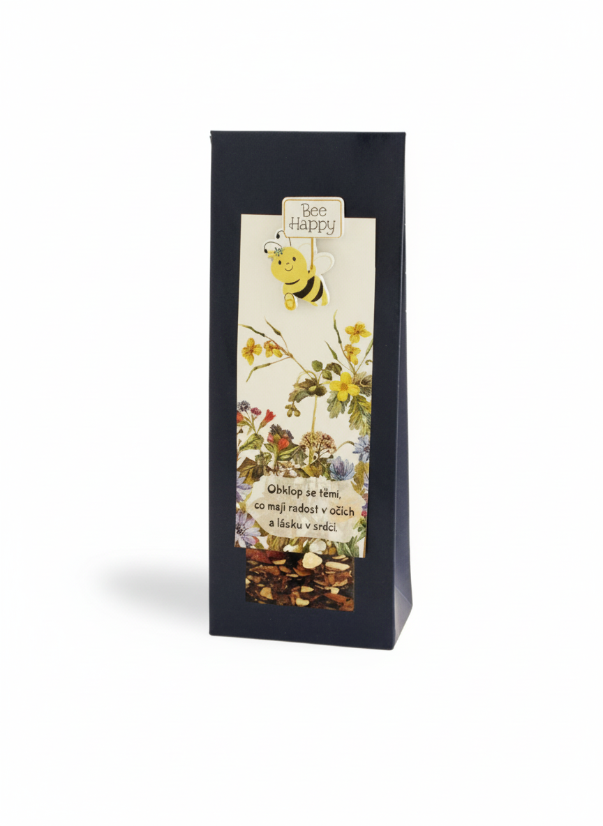 Ovocný sypaný čaj Bee Happy 50 g - dárkové balení