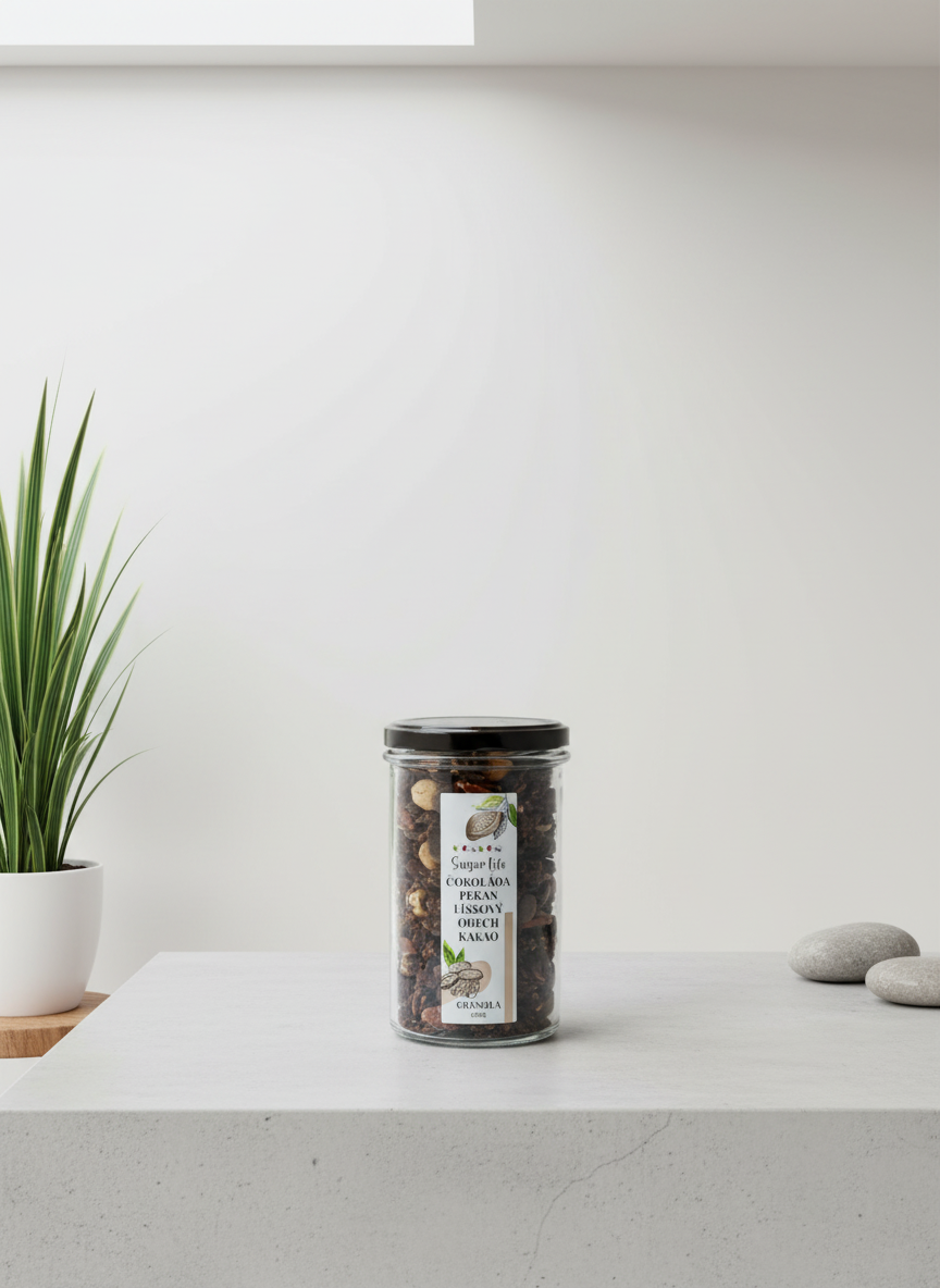 Sugar Life Čokoládová Granola s Belgickou Čokoládou a Ořechy