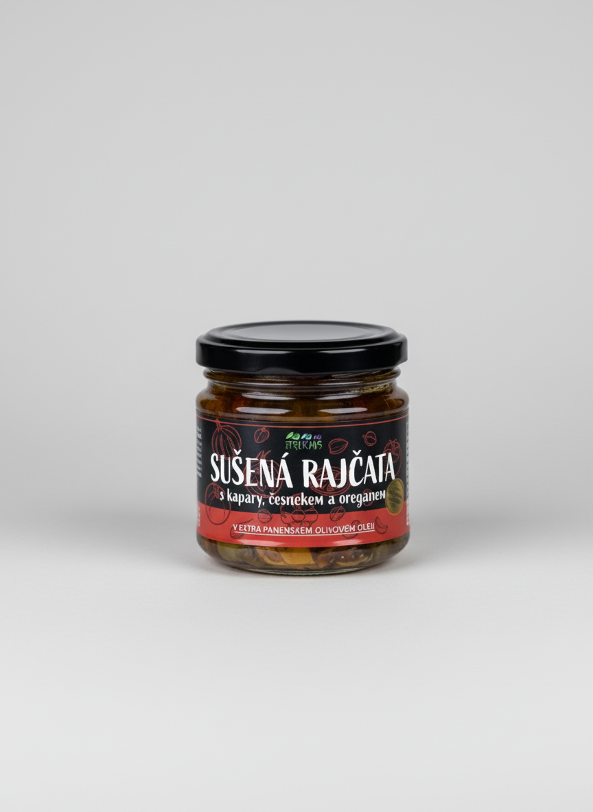 Sušená rajčata s kapary v olivovém oleji - The Pelikans