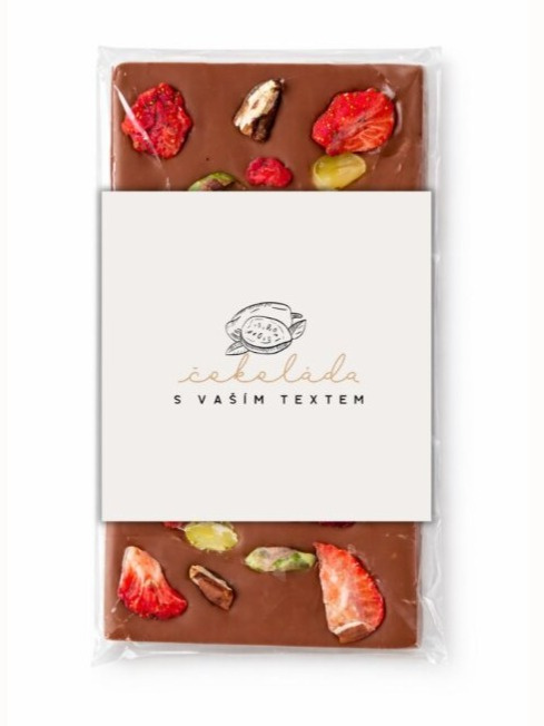 Mléčná čokoláda s ořechy a ovocem | Dárkovec