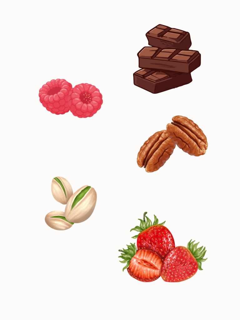 Hořká čokoláda s ořechy a ovocem