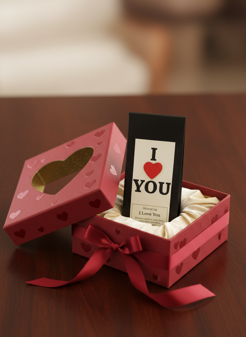 Bylinný aromatizovaný čaj I Love you 50 g - Dárkový balíček