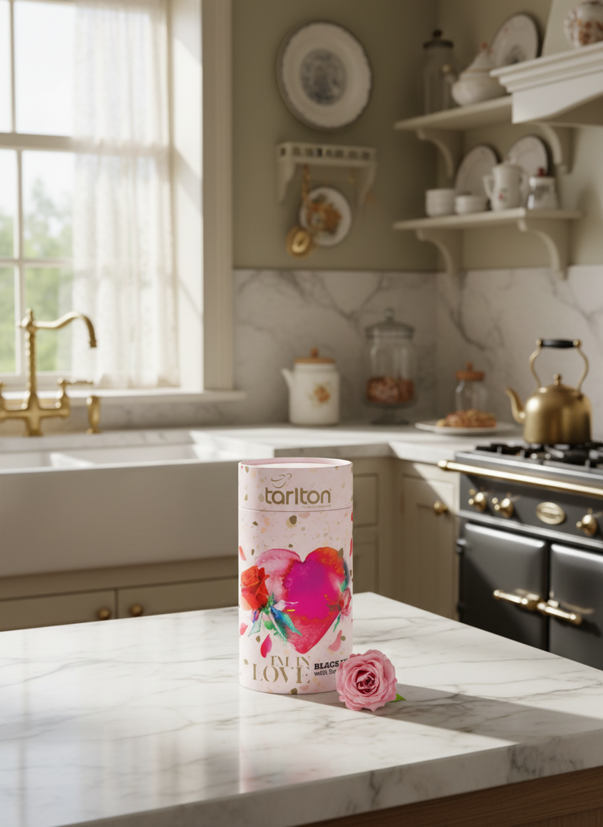 TARLTON Black Love Rose Petals Černý čaj s růžemi 100g