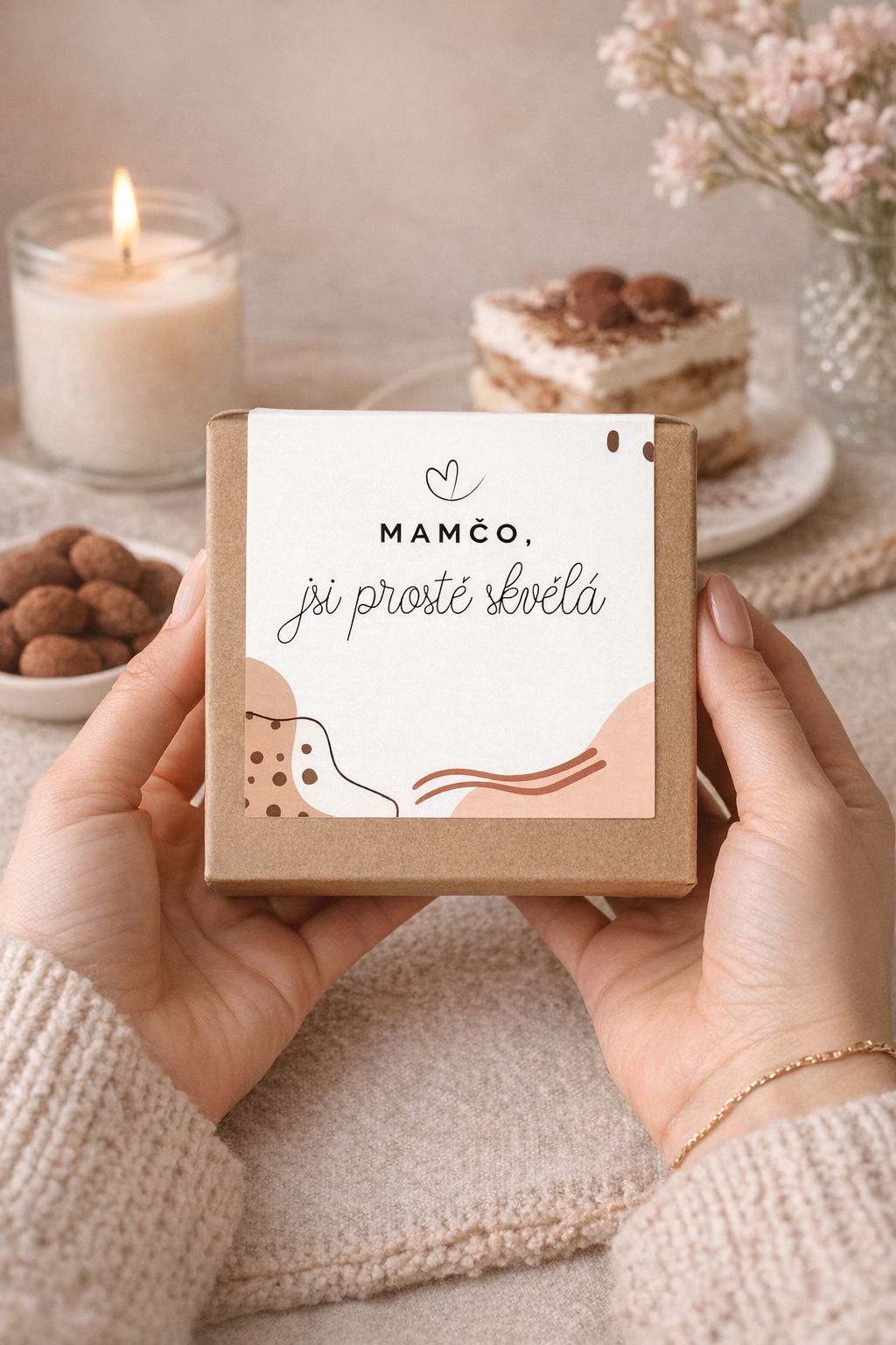 Elegantní ručně vyráběný náramek z růženínu