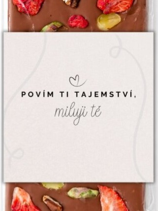 Mléčná čokoláda s ořechy a ovocem | Dárkovec