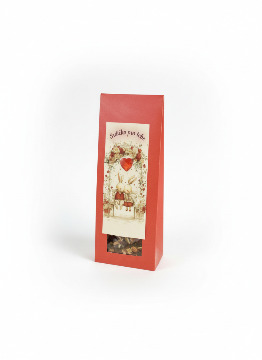 Ovocný sypaný čaj Srdíčko pro tebe 50 g - Dárková edice