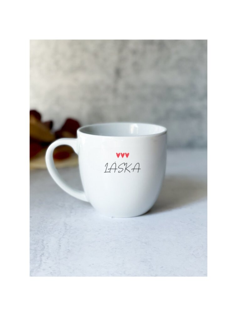 Porcelánový hrnek LÁSKA - Česká elegance od Dárkovce