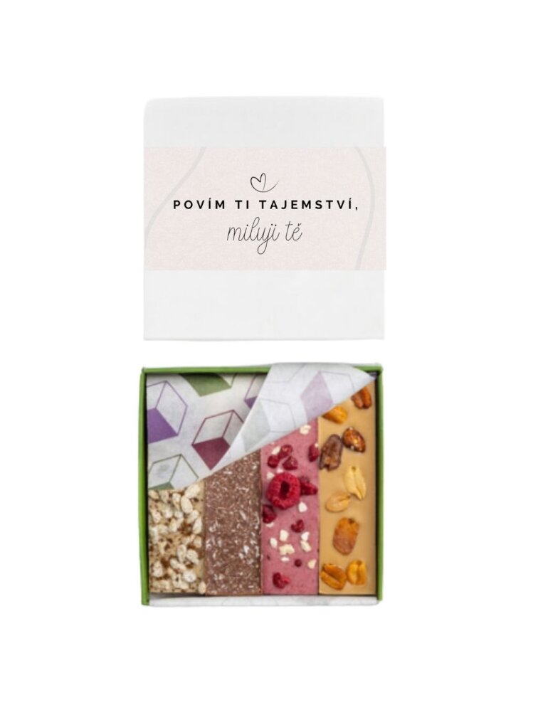 Luxusní Řemeslný Nugát Mix s Personalizovanou Etiketou