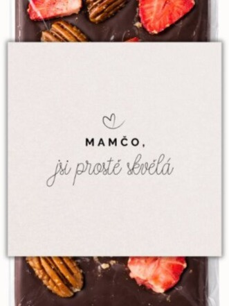 Hořká čokoláda s ořechy a ovocem