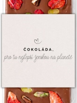 Mléčná čokoláda s ořechy a ovocem | Dárkovec