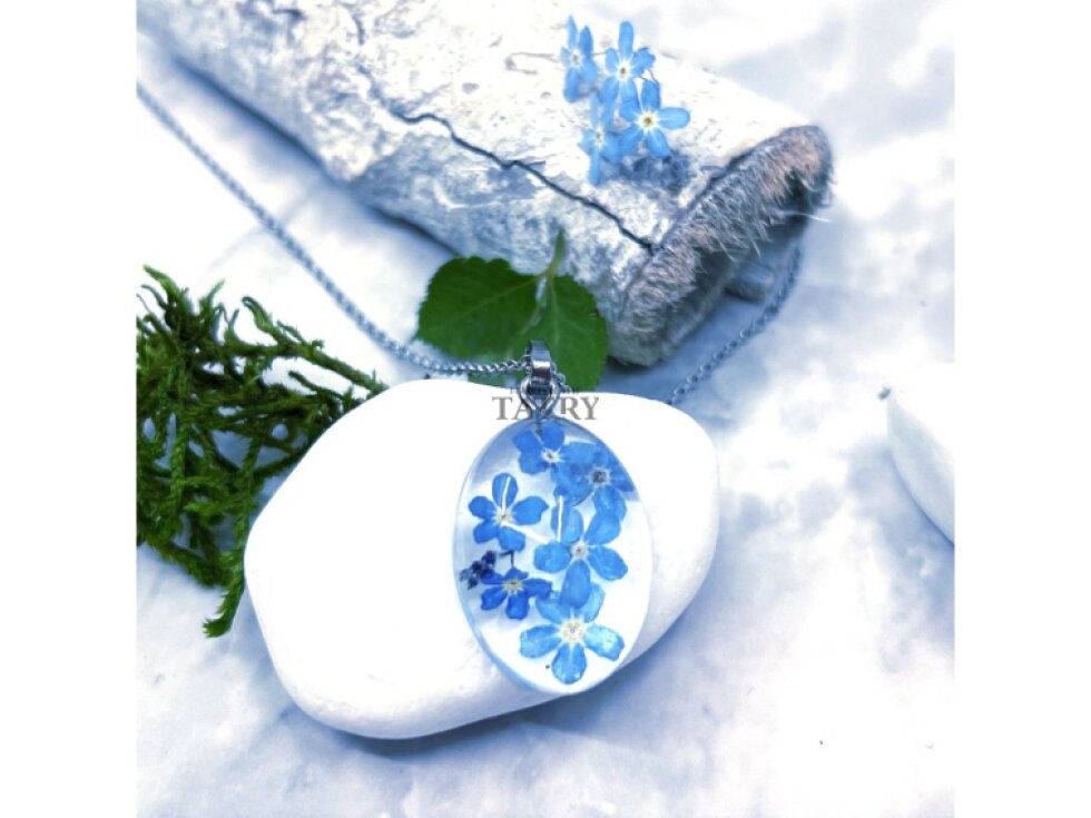 NÁHRDELNÍK NEZÁBUDKA OVÁL M